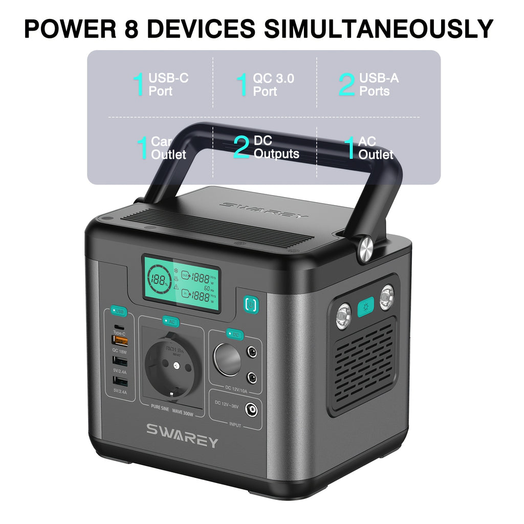 Powerbank, 300W für Camping und Reisen – Detailansicht 6