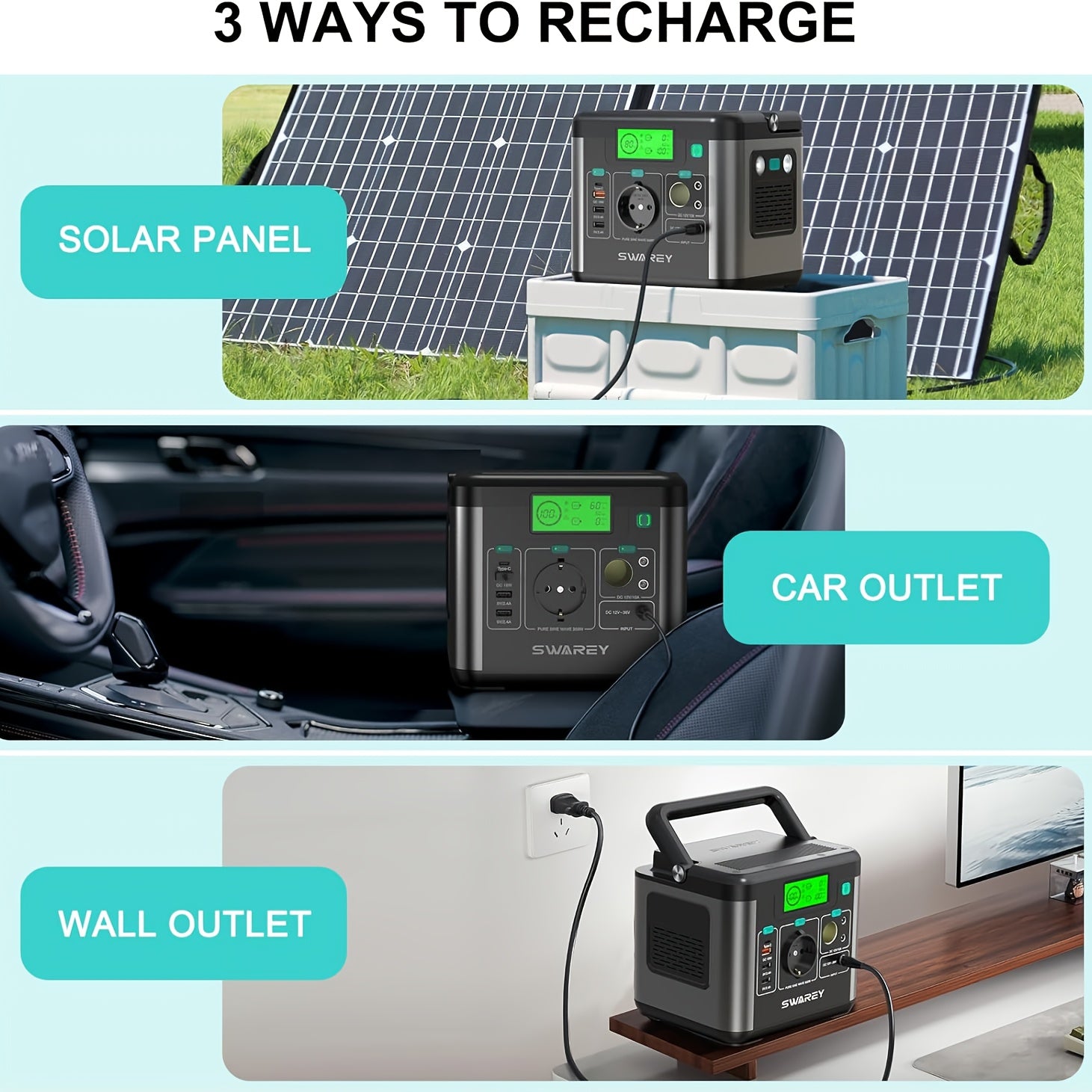 Powerbank, 300W für Camping und Reisen – Detailansicht 7