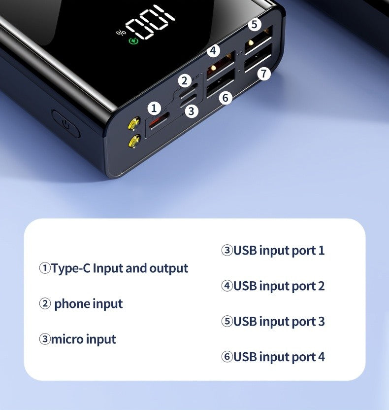 Powerbank, 4 USB-Anschlüsse für den Außenbereich und Zuhause – Detailansicht 36