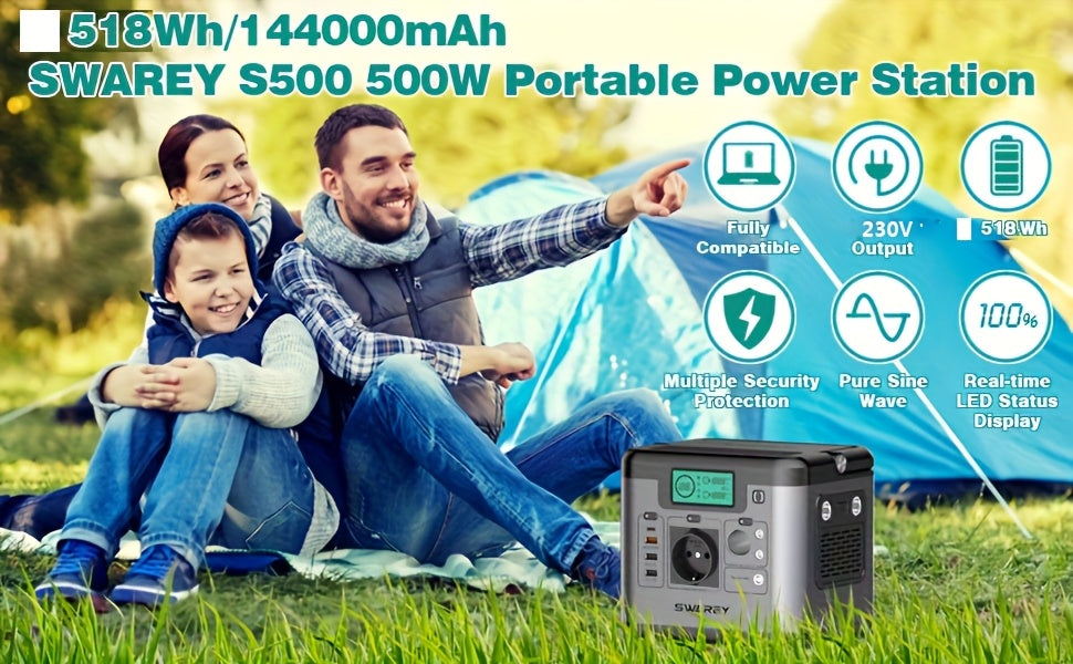 Powerbank, 500 W für Camping und Reisen – Detailansicht 2