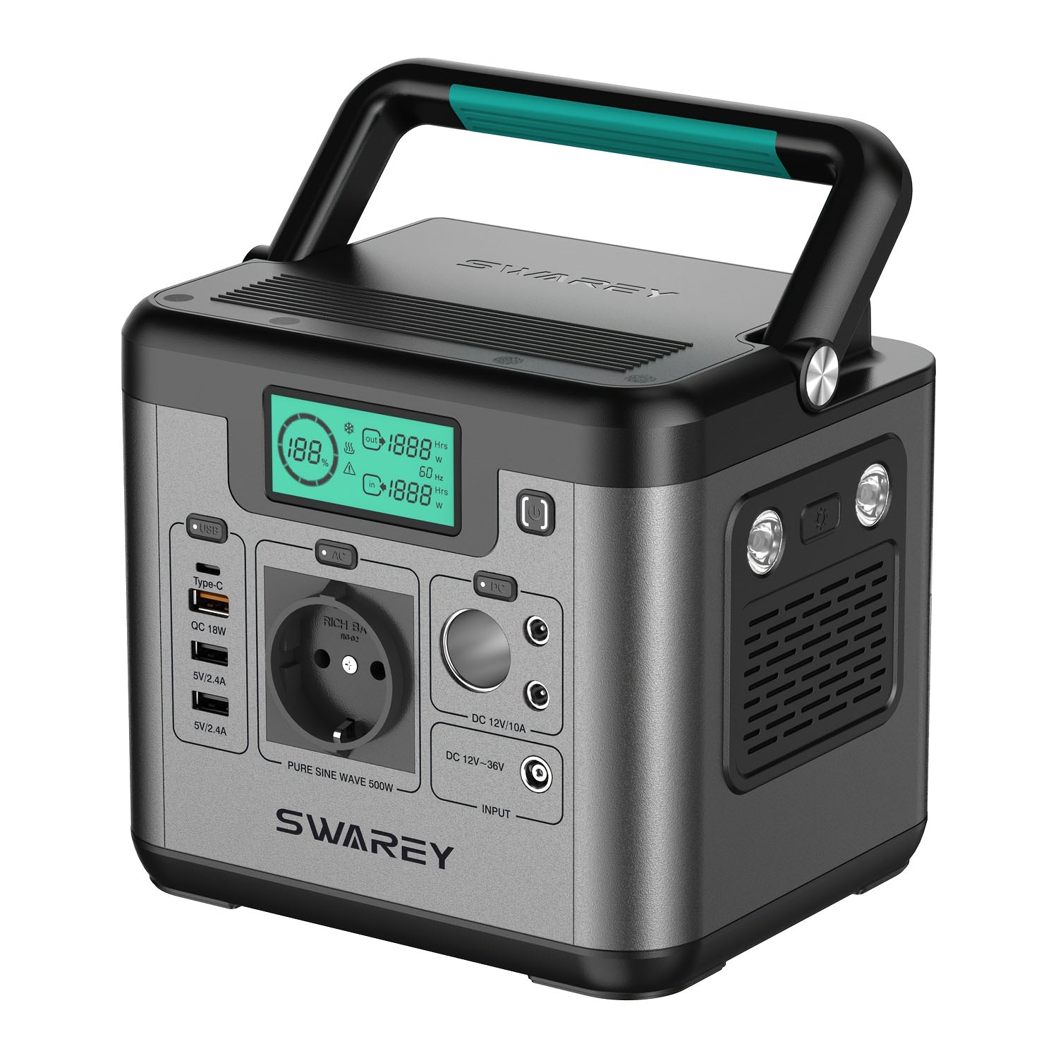 Powerbank, 500 W für Camping und Reisen – Detailansicht 9