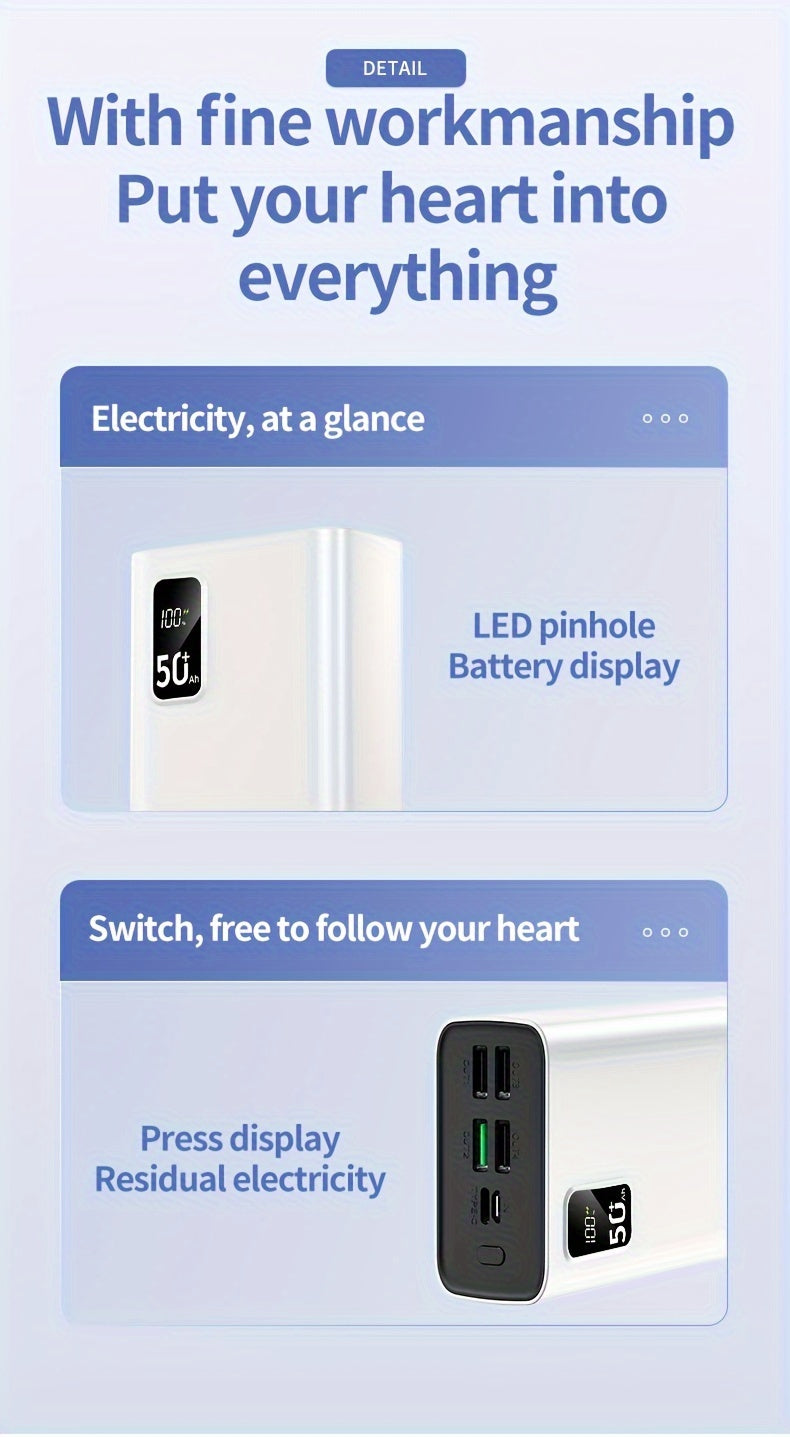 Powerbank, 50000 mAh für Zuhause – Detailansicht 19