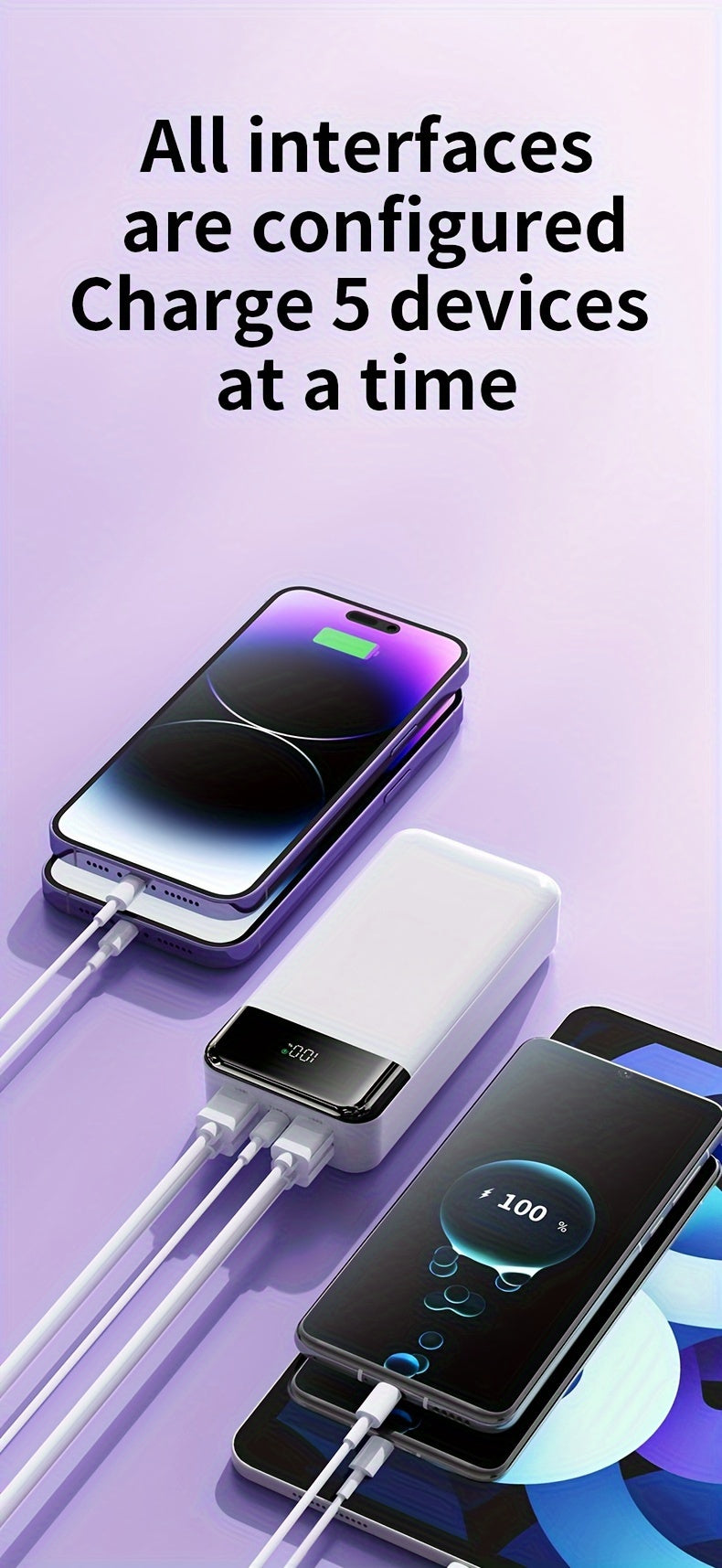 Powerbank, 50000mAh für den Außenbereich und Alltag – Detailansicht 20