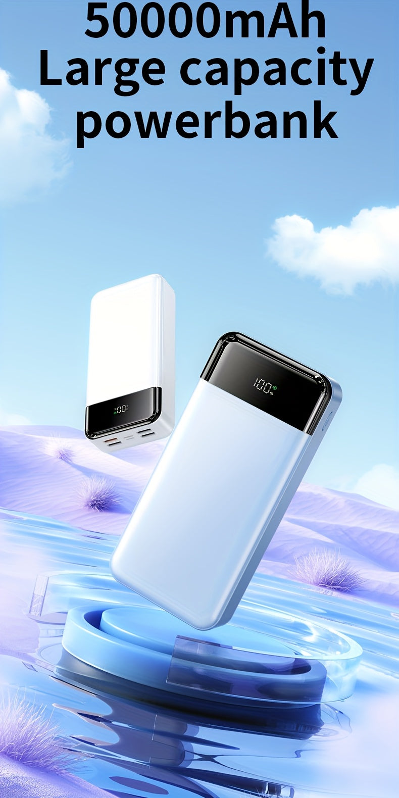 Powerbank, 50000mAh für Zuhause und Alltag – Detailansicht 14