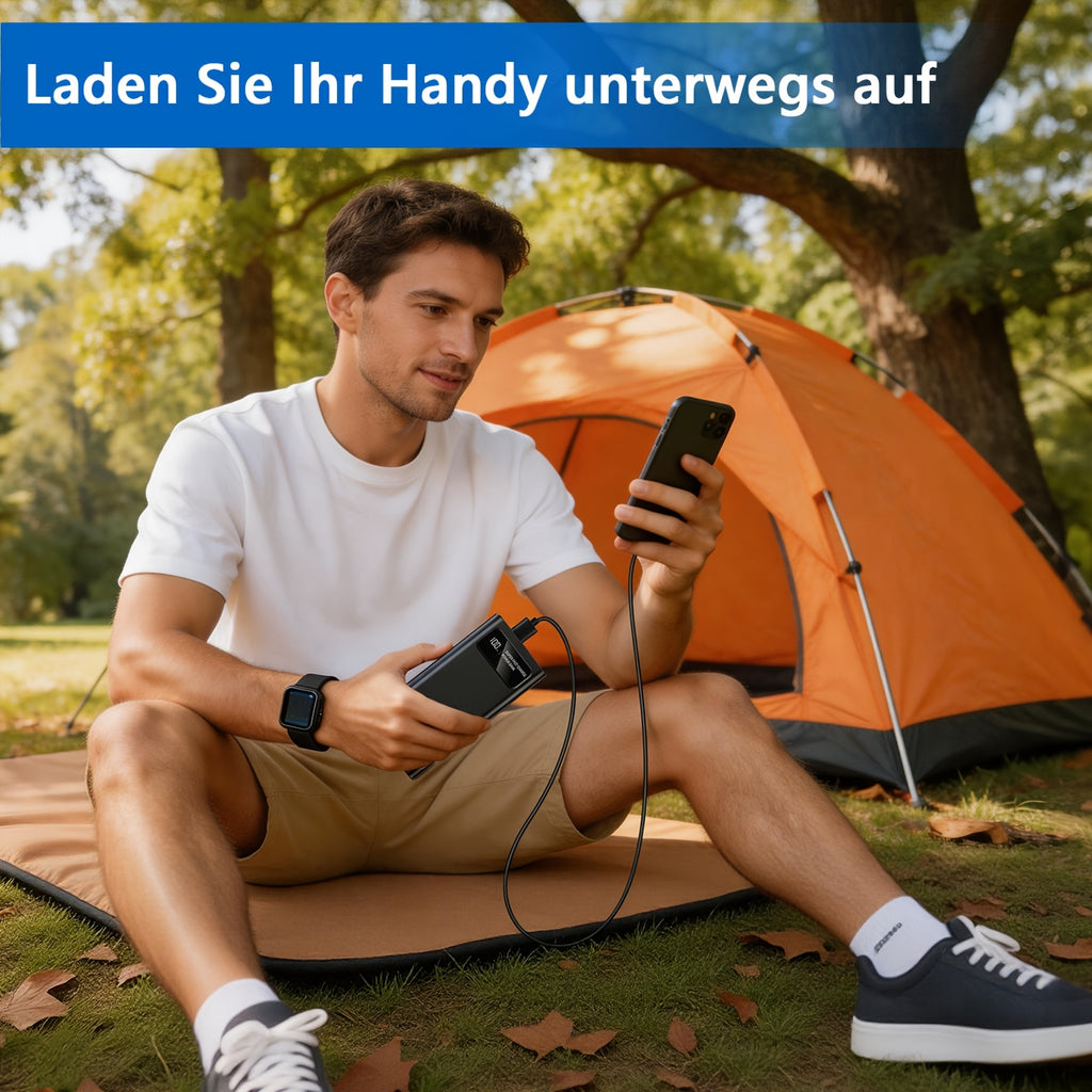 Powerbank, 5W Schnellladung Tragbares Ladegerät USB-C für Alltag und Zuhause – Hauptansicht