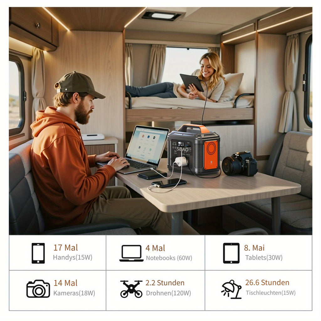 Powerbank, 60W für Camping und Reisen – Detailansicht 6