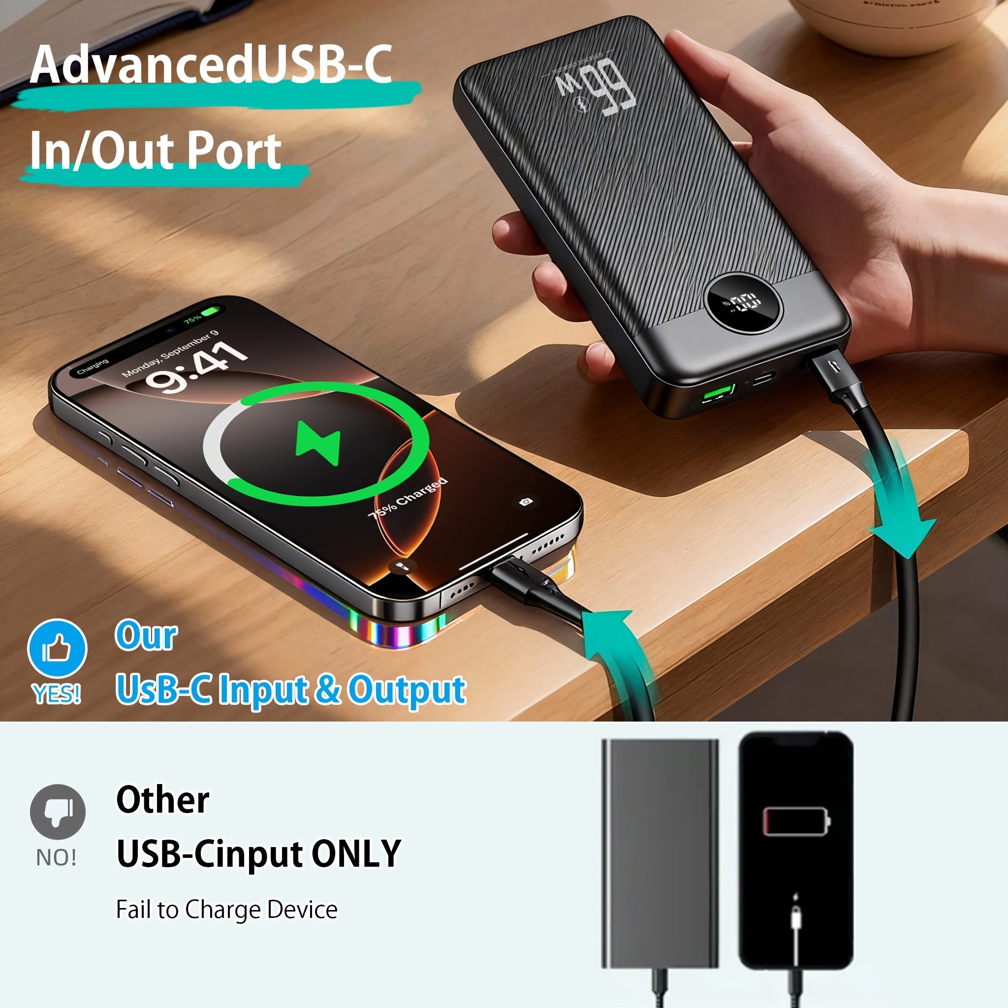 Powerbank, 66W für Alltag – Detailansicht 10