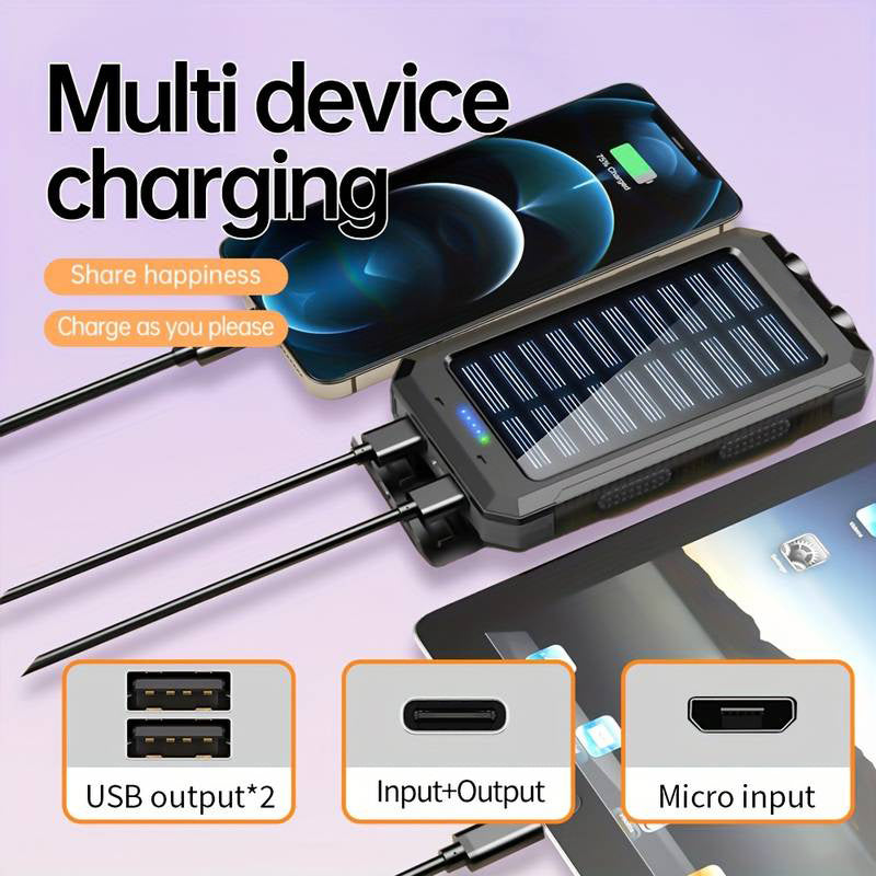 Powerbank, Blau für Reisen und Outdoor – Detailansicht 4