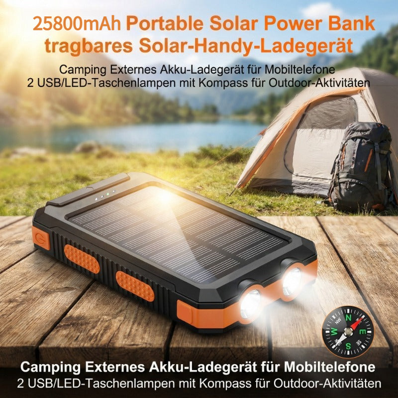 Powerbank, Blau für Reisen und Outdoor – Detailansicht 10