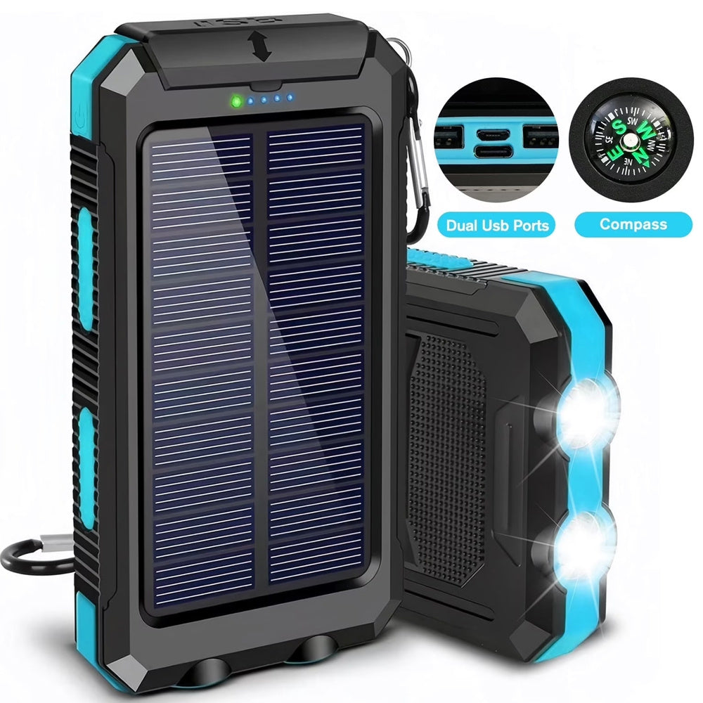 Powerbank, Blau für Reisen und Outdoor – Detailansicht 17