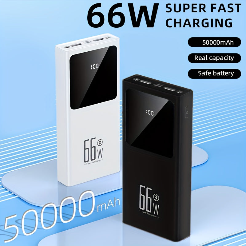 Powerbank, Farbe: Weiß 50000 mAh für Reisen – Detailansicht 2