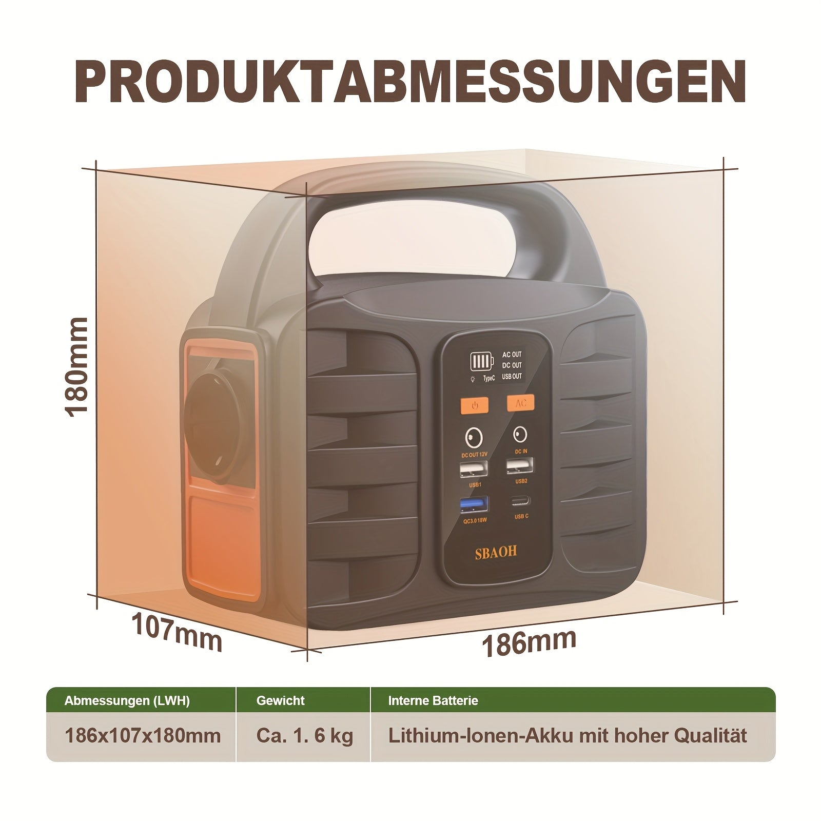 Powerbank für Camping und Reisen – Detailansicht 5