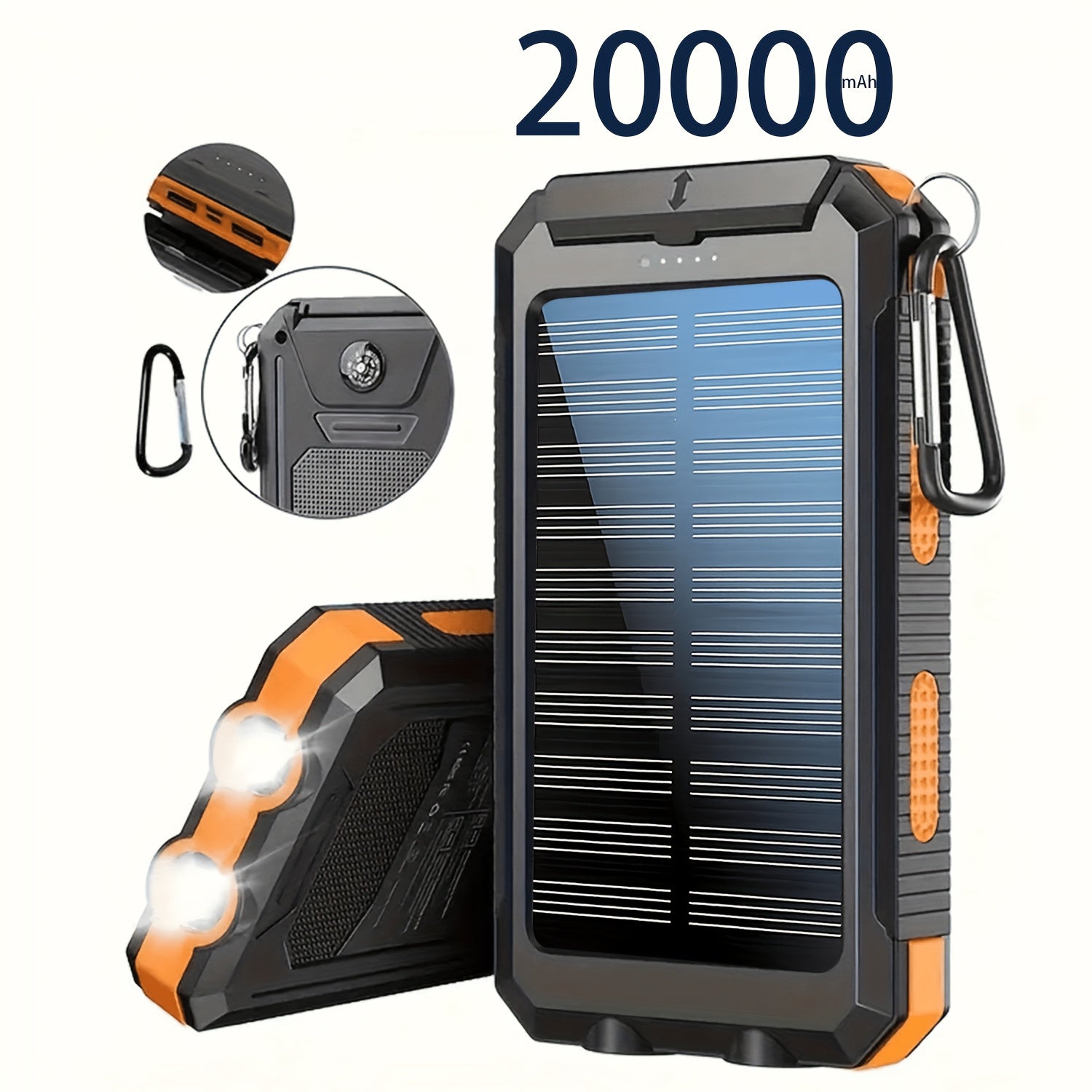 Powerbank, Hellblau 20000mAh für Reisen und Handys – Detailansicht 5