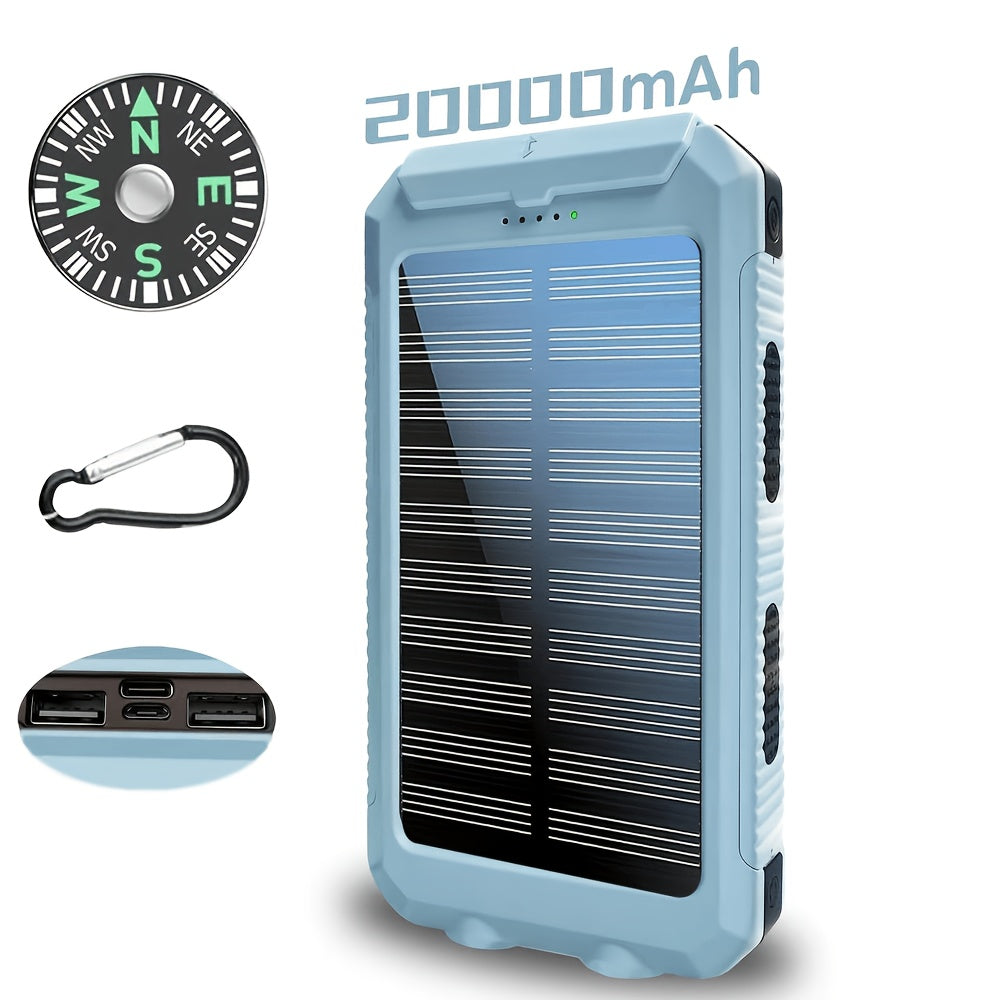 Powerbank, Hellblau 20000mAh für Reisen und Handys – Detailansicht 7