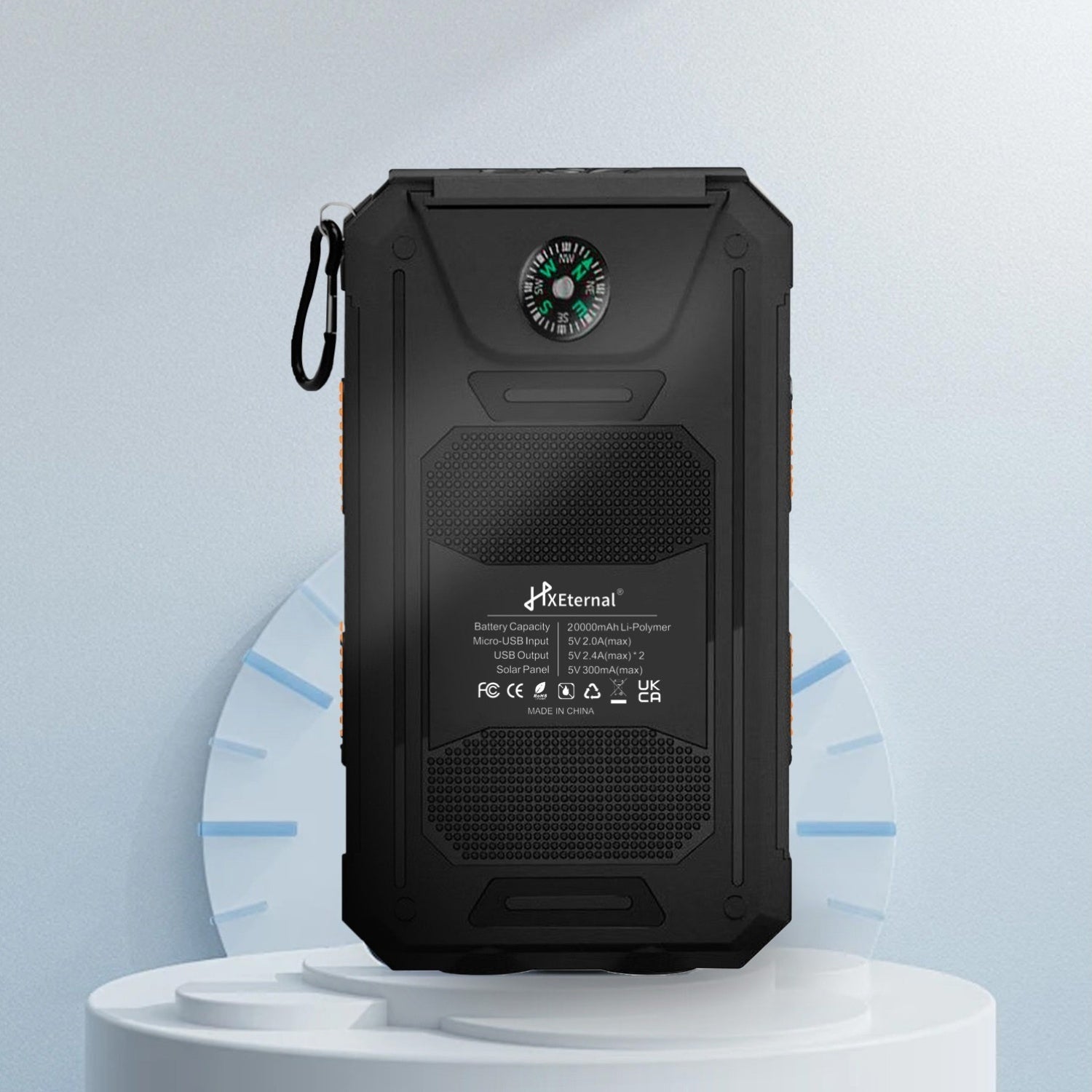 Powerbank, Hellblau 20000mAh für Reisen und Handys – Detailansicht 8