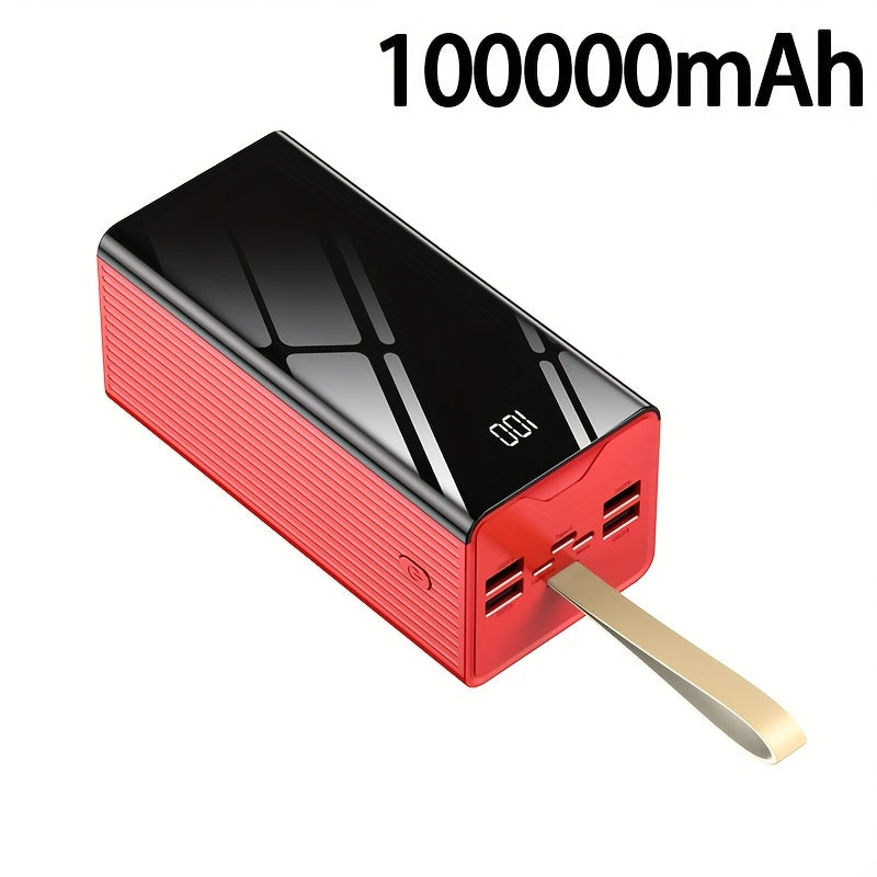 Powerbank, Hellrot für Reisen – Detailansicht 3