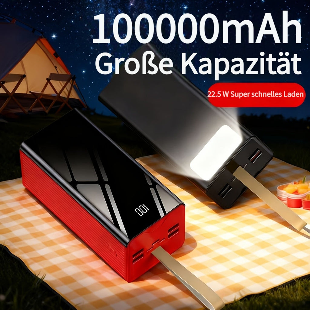 Powerbank, Hellrot für Reisen – Detailansicht 23
