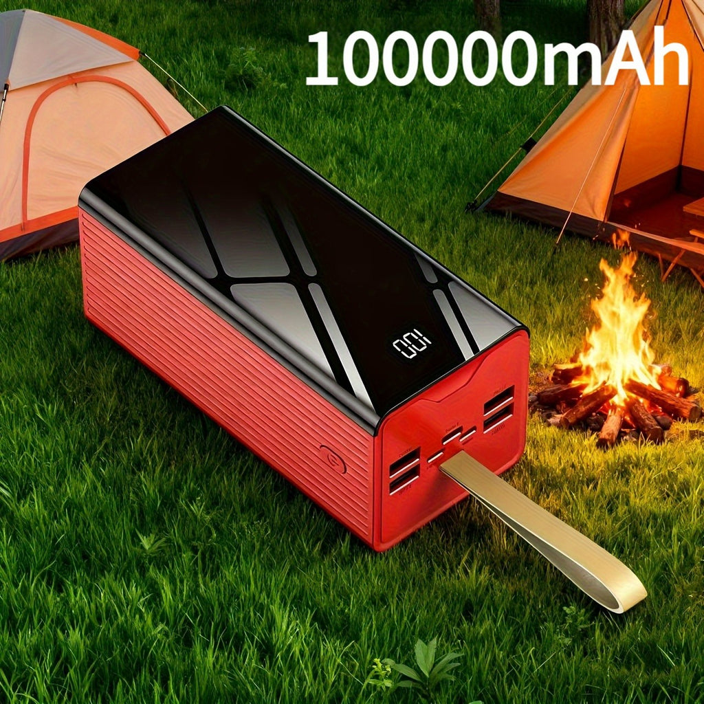 Powerbank, Hellrot für Reisen – Detailansicht 25