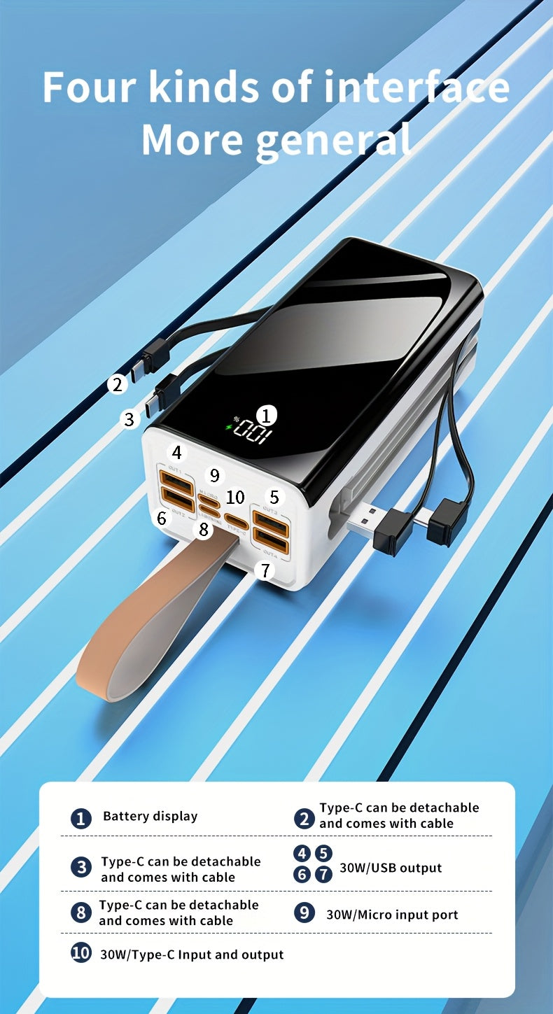 Powerbank, LED-Beleuchtung für gleichzeitiges Laden und Alltag – Detailansicht 24
