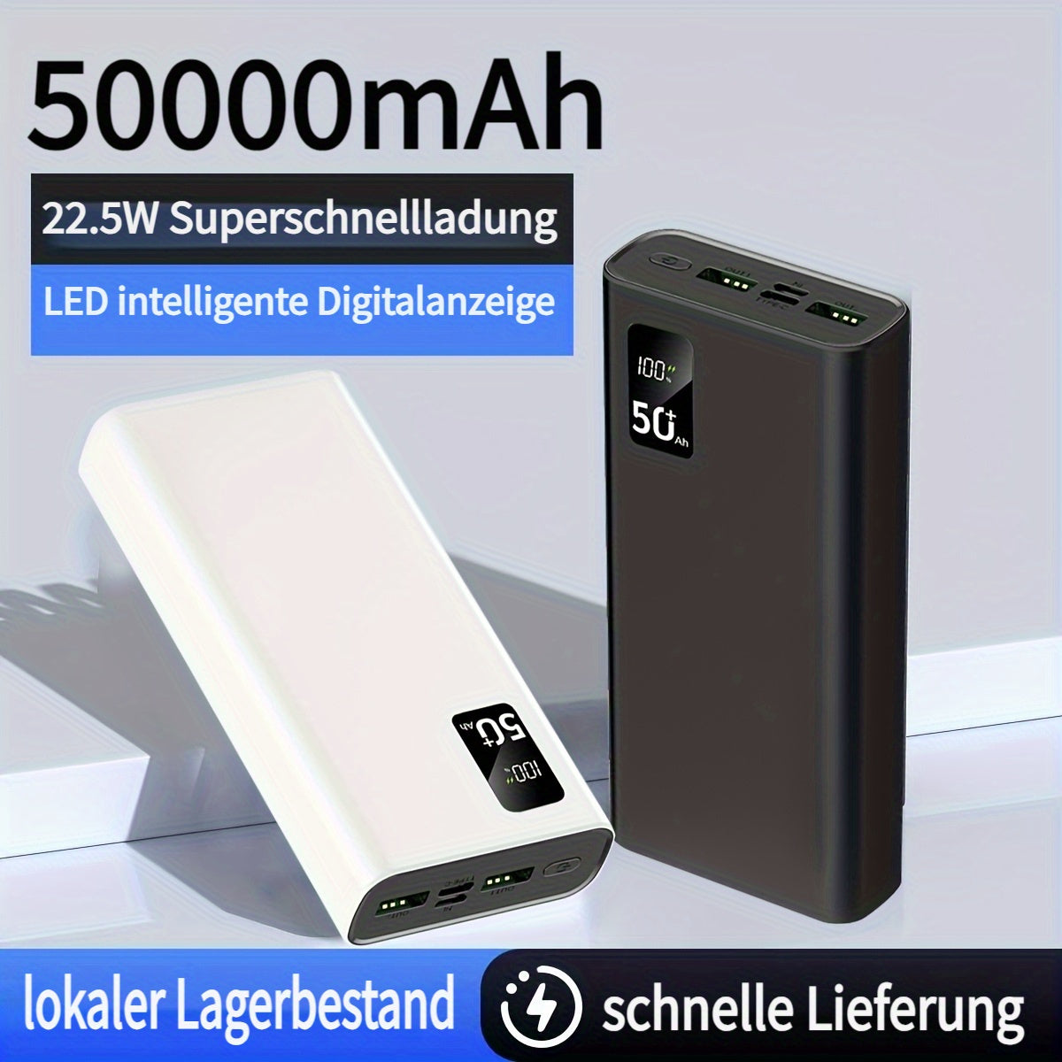 Powerbank, LED-Beleuchtung für Handys und Elektronikgeräte mehr – Detailansicht 5