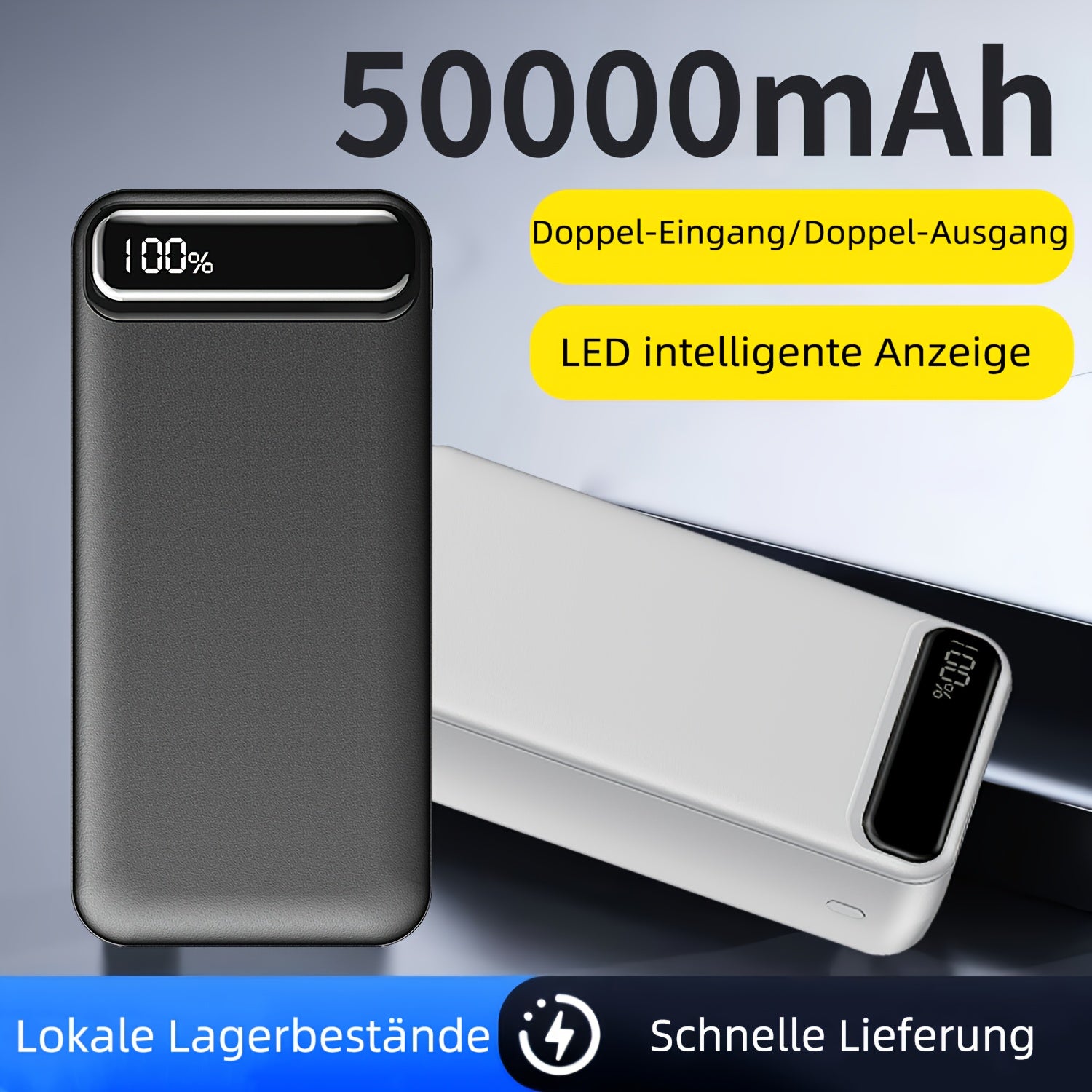 Powerbank, LED-Beleuchtung für Handys und elektronische Geräte – Detailansicht 12