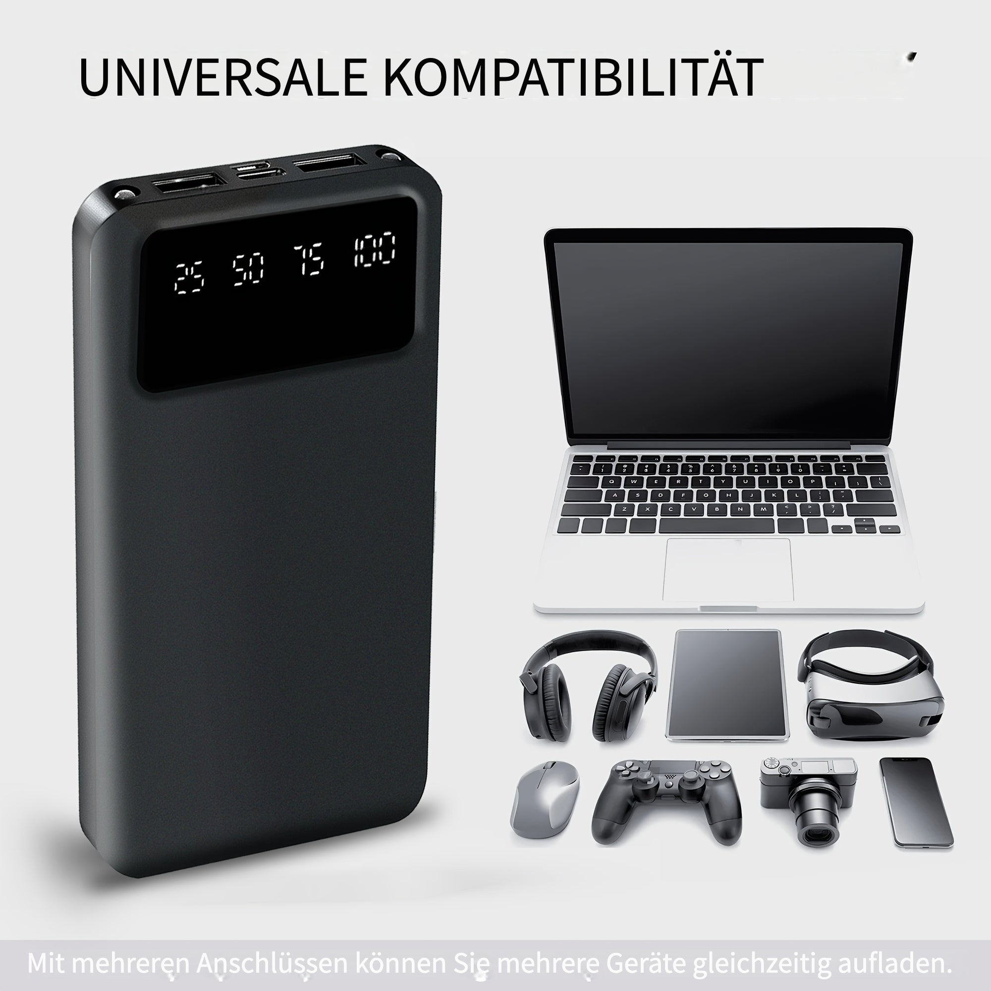 Powerbank, LED-Beleuchtung für iOS und Android Geräte – Detailansicht 5