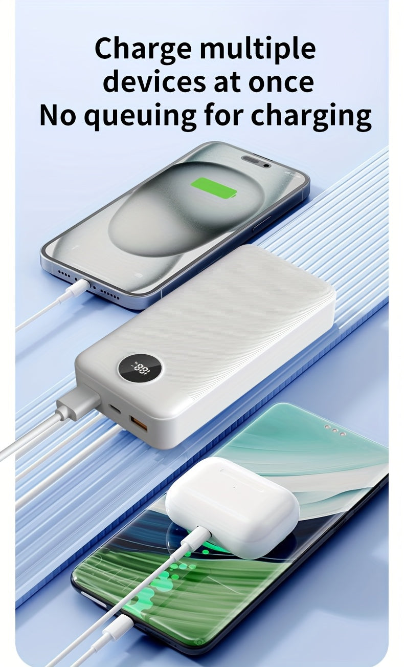 Powerbank, LED-Beleuchtung für iPhone 16 Pro und Samsung – Detailansicht 3