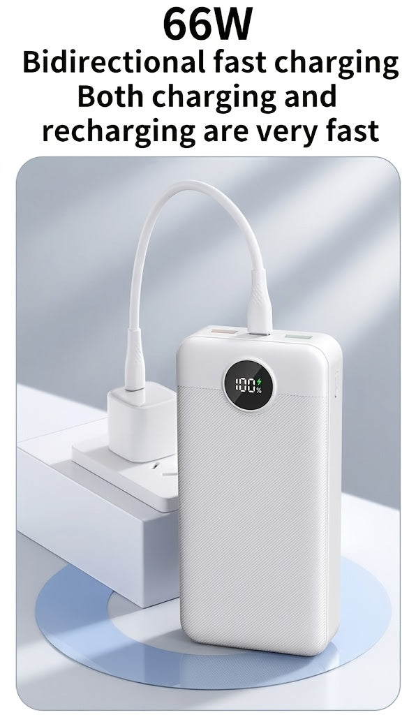 Powerbank, LED-Beleuchtung für iPhone 16 Pro und Samsung – Detailansicht 4
