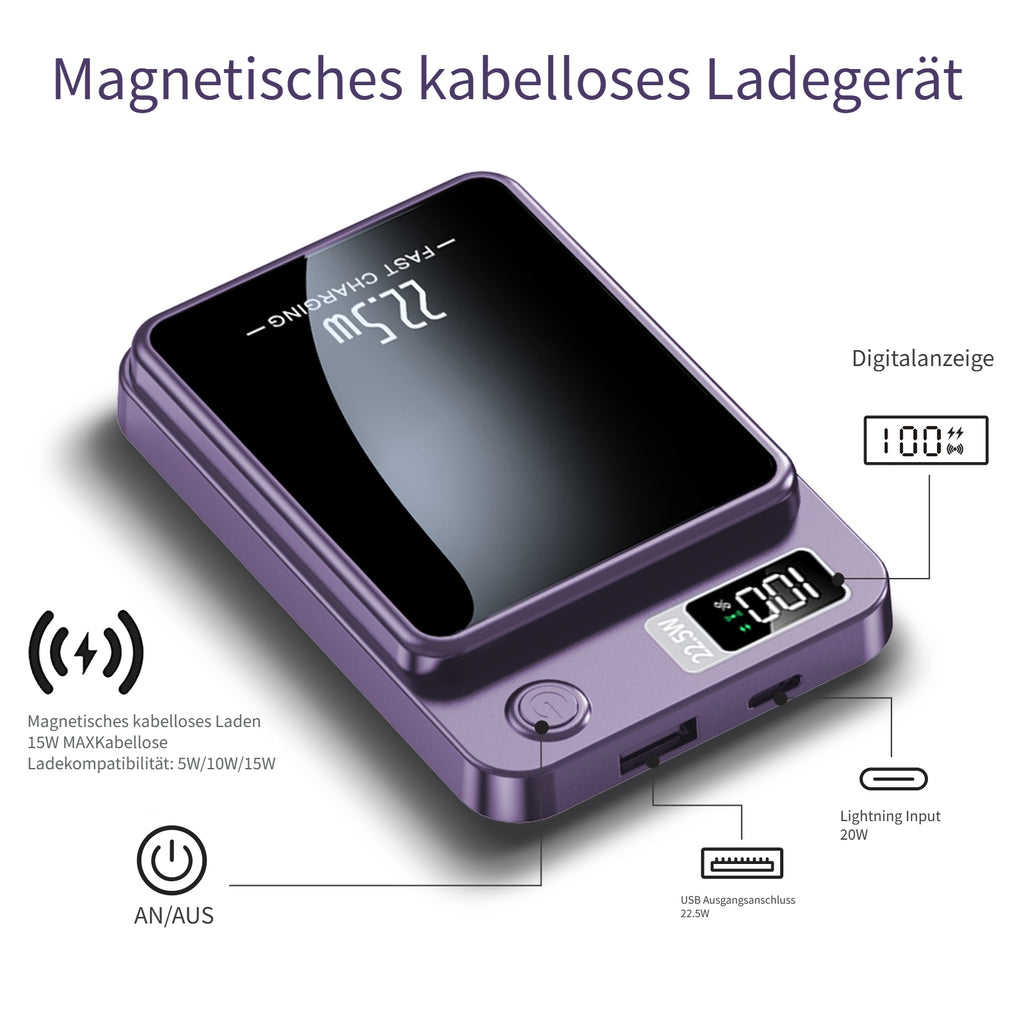Powerbank, LED-Beleuchtung für iPhone 17 und 12 Android Universal – Detailansicht 8