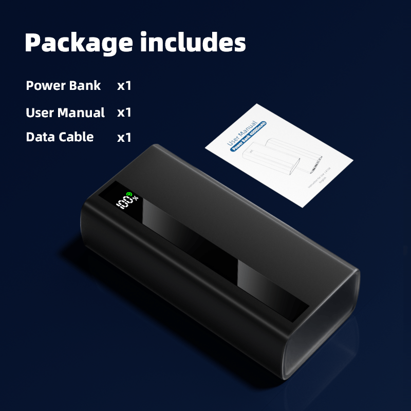 Powerbank, LED-Beleuchtung für iPhone und Android-Handys – Detailansicht 6
