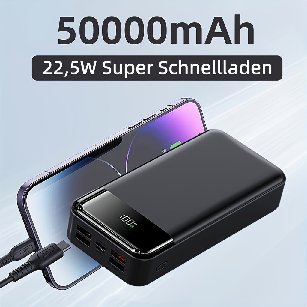 Powerbank, LED-Beleuchtung für Schnelles Laden von iPhone und Android-Geräten – Detailansicht 4
