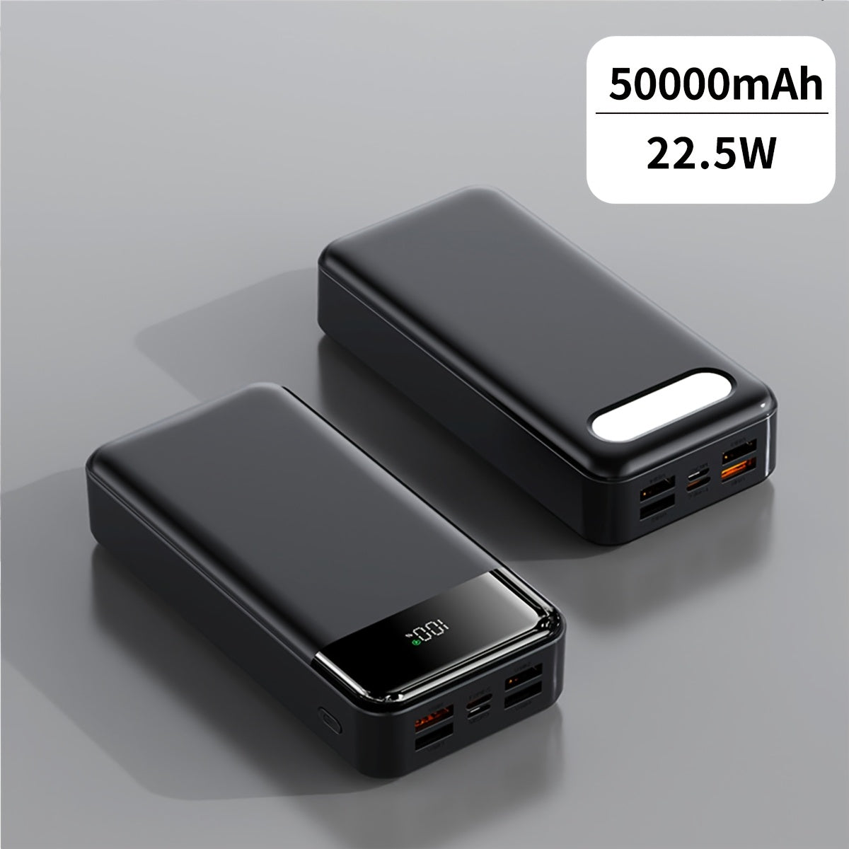 Powerbank, LED-Beleuchtung für Schnelles Laden von iPhone und Android-Geräten – Detailansicht 12