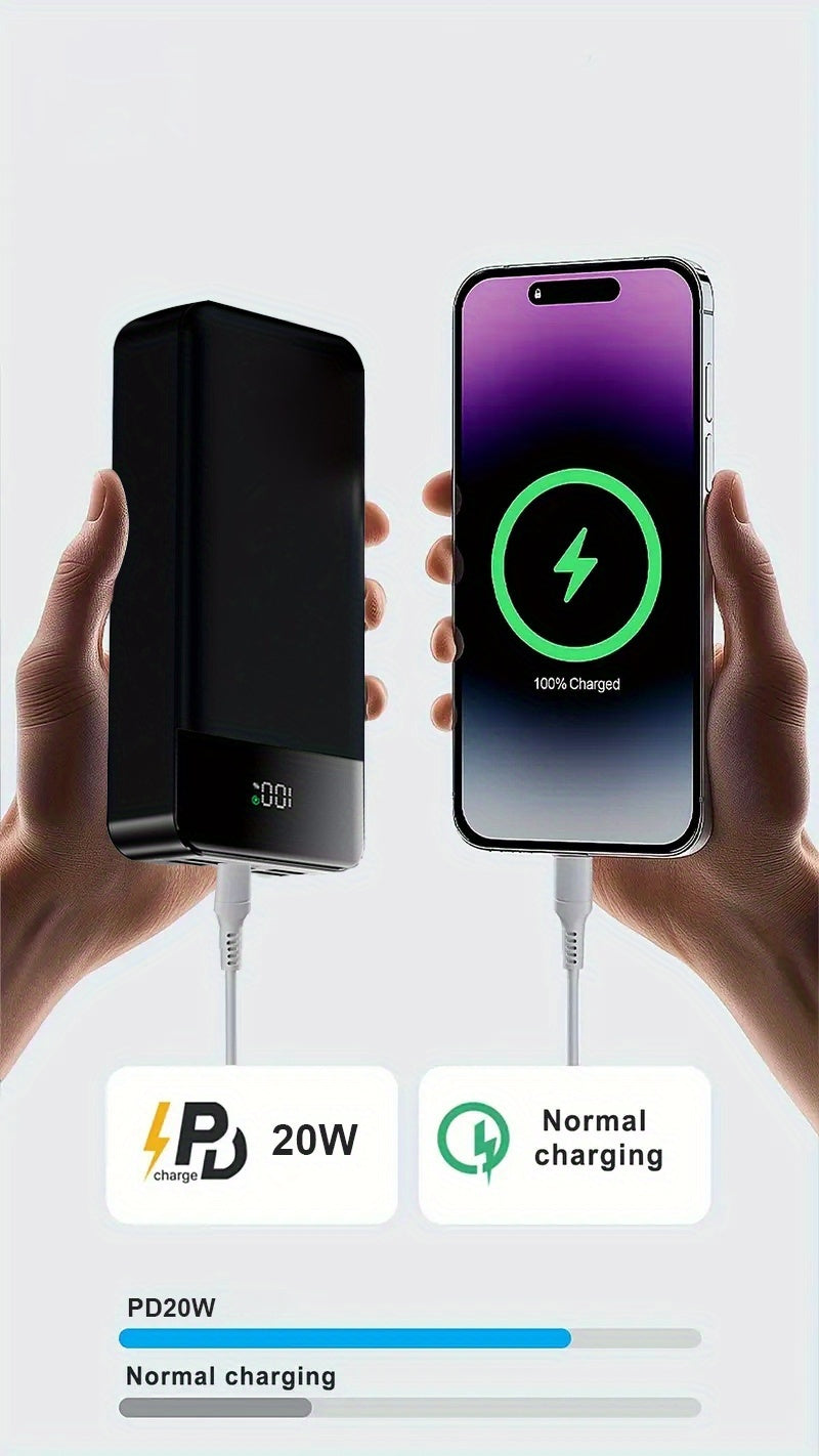 Powerbank, LED-Beleuchtung für Schnelles Laden von iPhone und Android-Geräten – Detailansicht 15