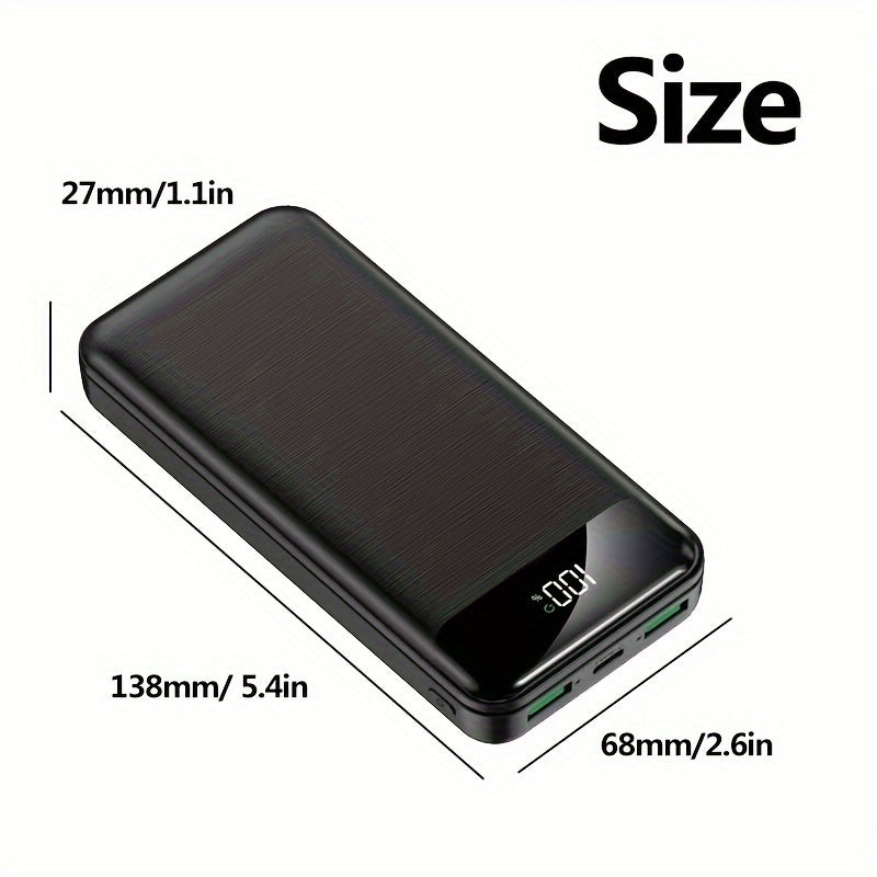 Powerbank, LED-Beleuchtung für Stromverbrauch und Schnellladung von Mobiltelefonen – Detailansicht 3