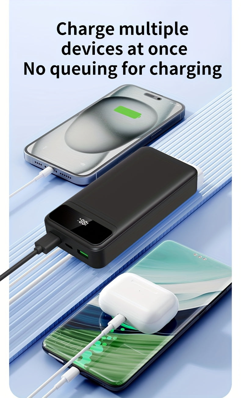 Powerbank, LED-Stromanzeige/Duale Schnellladeanschlüsse für Camping und Alltag – Detailansicht 4