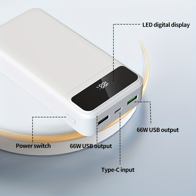 Powerbank, LED-Stromanzeige/Duale Schnellladeanschlüsse für Camping und Alltag – Detailansicht 14