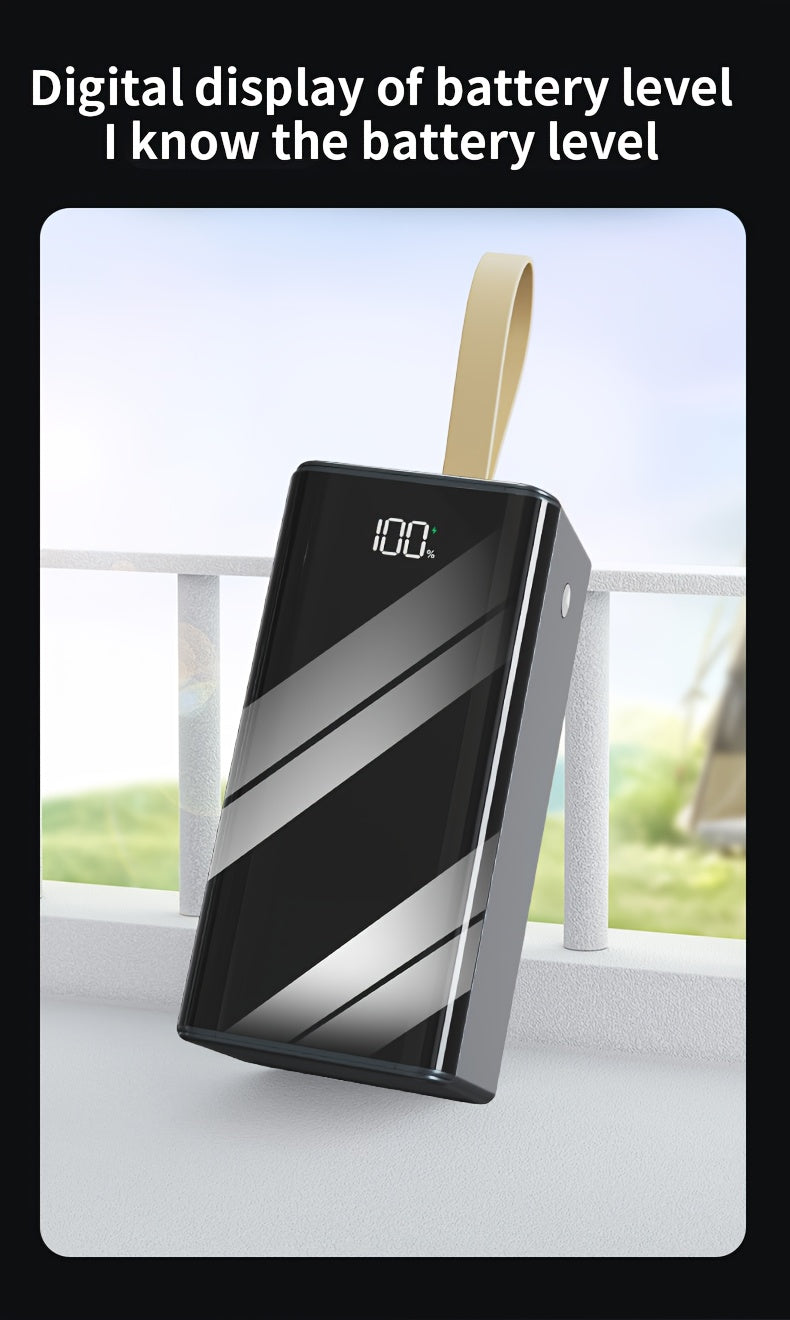 Powerbank, Onyx Schwarz für Zuhause – Detailansicht 3