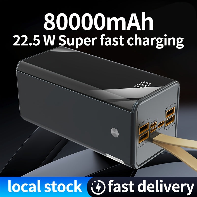 Powerbank, Onyx Schwarz für Zuhause – Detailansicht 6