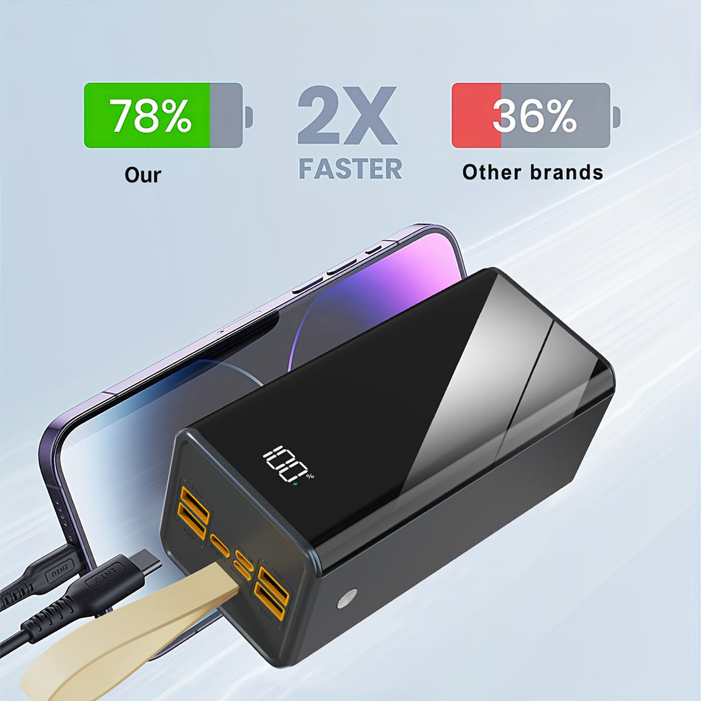 Powerbank, Onyx Schwarz für Zuhause – Detailansicht 15