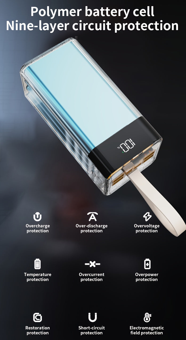 Powerbank, Onyx Schwarz für Zuhause – Detailansicht 22