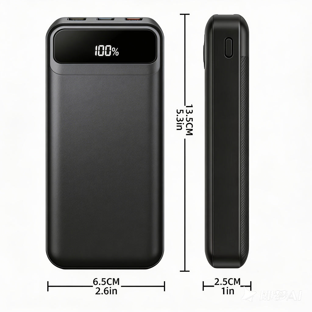 Powerbank, Pro6(Schwarz) für Camping – Detailansicht 2