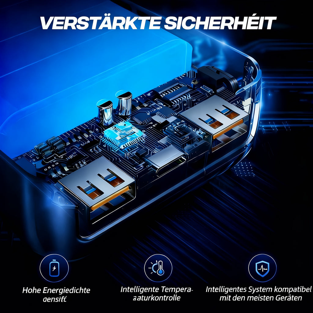 Powerbank, Pro6(Schwarz) für Camping – Detailansicht 6