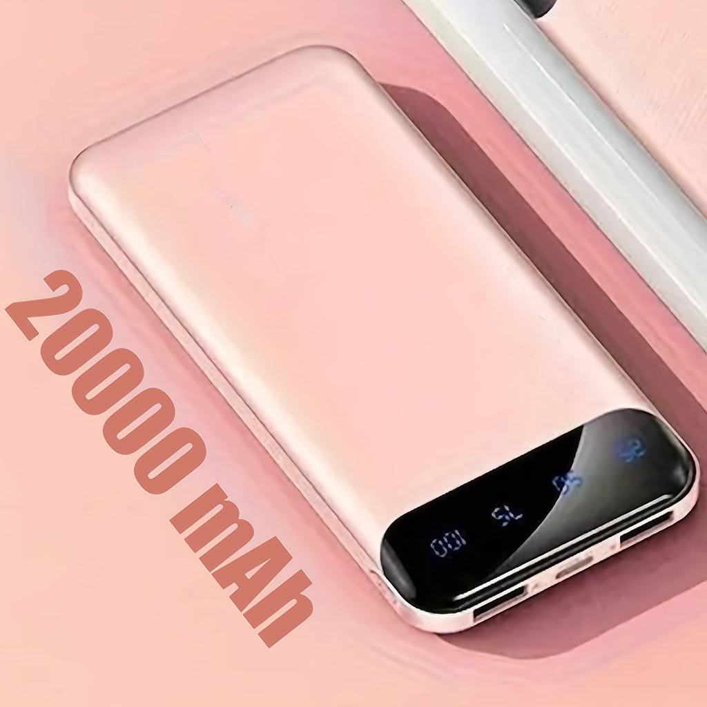 Powerbank, Rosa für Camping – Detailansicht 3