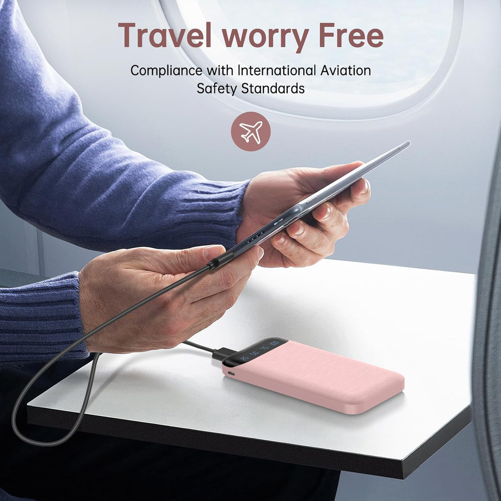 Powerbank, Rosa für Camping – Detailansicht 4