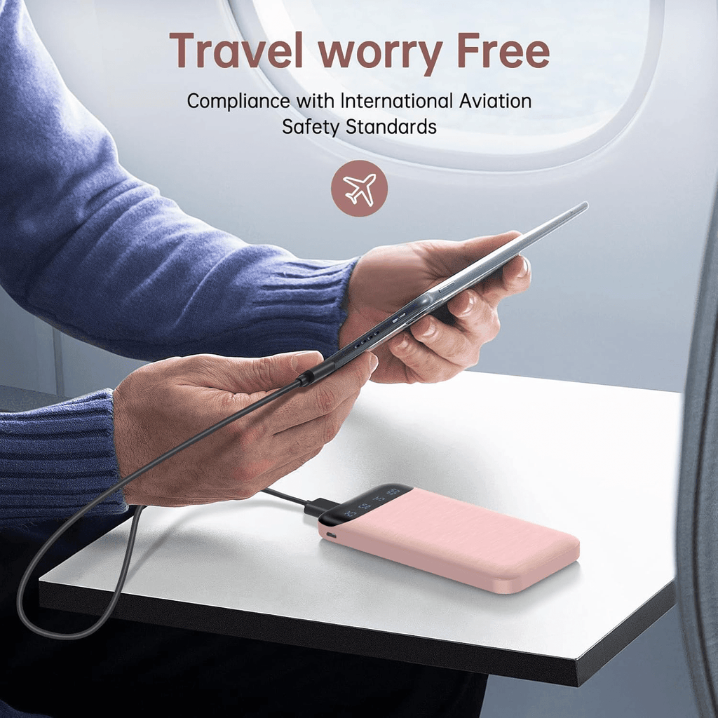 Powerbank, Rosa für Camping – Detailansicht 7