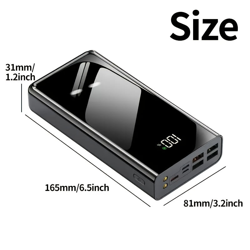 Powerbank, Schwarz 50000mAh für Camping – Detailansicht 12