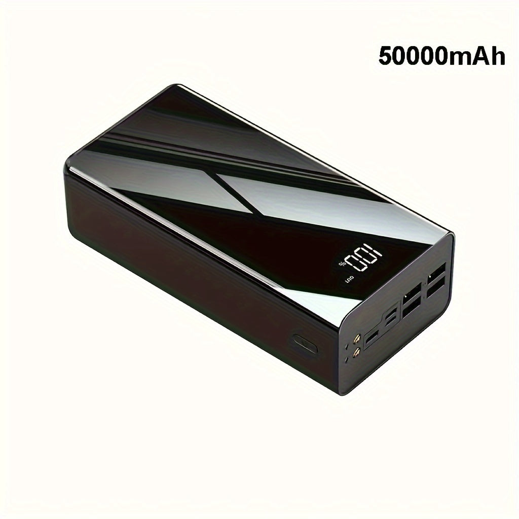 Powerbank, Schwarz 50000mAh für Reisen und die Feiertage – Detailansicht 6