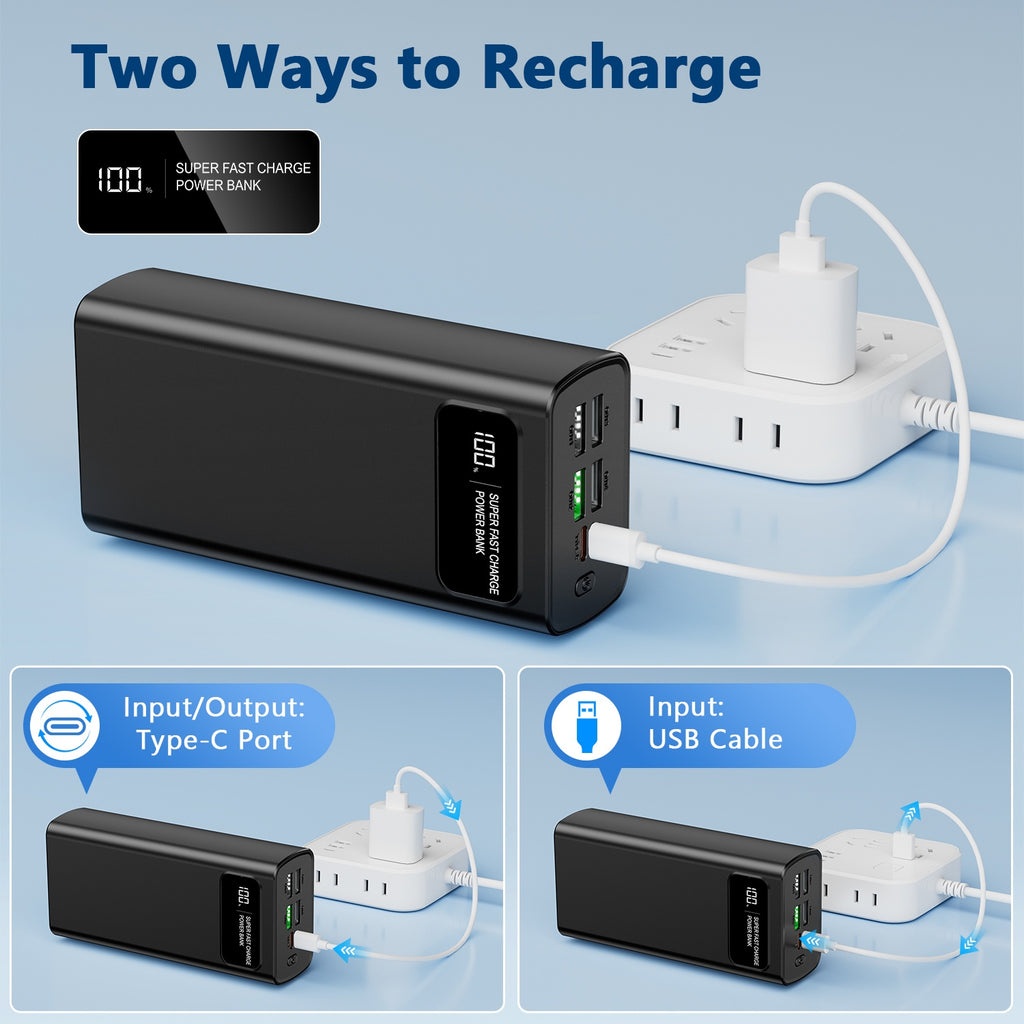 Powerbank, Schwarz für den Außenbereich – Detailansicht 8