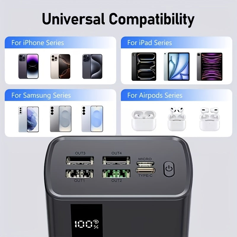 Powerbank, Weiß 60000mAh für Alltag – Detailansicht 6