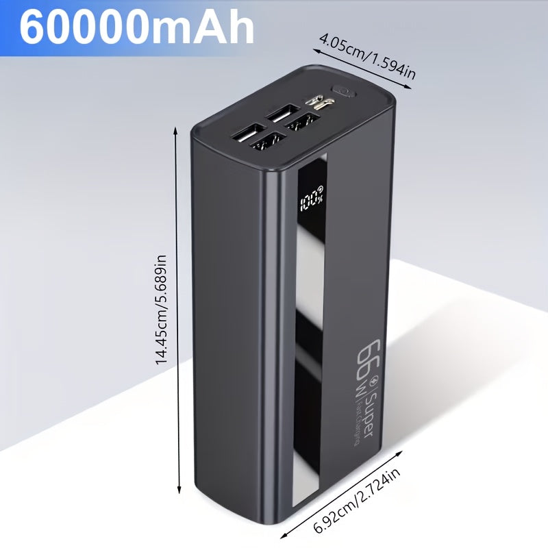 Powerbank, Weiß 60000mAh für Alltag – Detailansicht 7